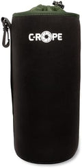 C-Rope Neoprene Lens Pouch with Fleece Lining, Lens Case for Lenses and Camera Accessories, black, XXL, Backpack by C-Rope