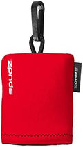 SPUDZ Classic Microfiber Lens Cleaner – Clip-On Pouch, Washable – for Binoculars, Scopes, Glasses, Screens | Classic | Red, 10 x 10 Inch by SPUDZ