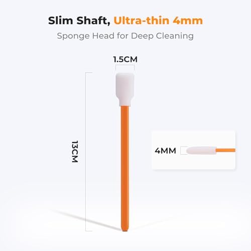 K&F CONCEPT 50 Foam Cleaning Swabs,for Electronics,Camera,Deep Cleaning - Image 3