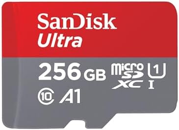 [Older Version] SanDisk 256GB Ultra microSDXC UHS-I Memory Card with Adapter - 120MB/s, C10, U1, Full HD, A1, Micro SD Card - SDSQUA4-256G-GN6MA by Unknown