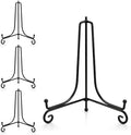 Artliving Plate Stands for Display, 10 Inch Black Iron Easel Plate Display Photo Holder Stand, Displays Picture Frames, Decorative Plates, Tablets and Art (4 pack) by Artliving