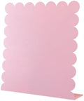 1PCS Cute Pink Scalloped Magnetic Desktop Desk Stand Board, Decorative Magnetic Display Board with Stand, Desktop Magnet Board for Memos Photos, Magnet Board Display and Magnetic by Unknown