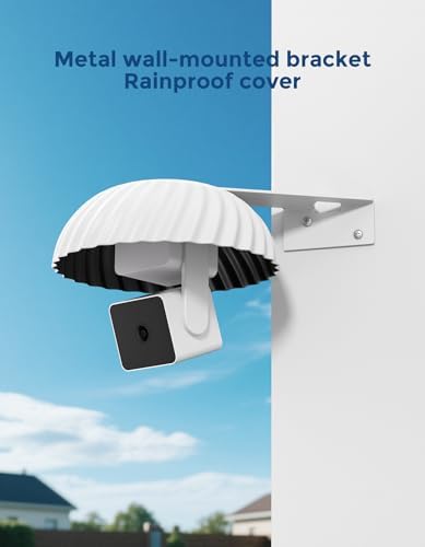 Weatherproof Housing for Wyze Cam Pan v3/V4 with 360° Adjustable Wall Mount – Anti-Glare, Anti-Rain, UV Resistant Outdoor Camera Cover, Protects Pan & Tilt Motor, Durable Security Camera Accessory - Image 3