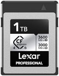 Lexar 1TB CFexpress Type B Silver 4.0 Card, 3600/3000 MB/s, 8K Video by Lexar