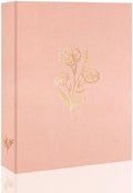 Holoary Photo Album 4x6 100 Photos, 100 Pockets 4”x6” Picture Album, Linen Fabric Cover Picture Book for Photos, 4x6 Photo Albums for Family Weddings Travel Memories(Pink) by Holoary