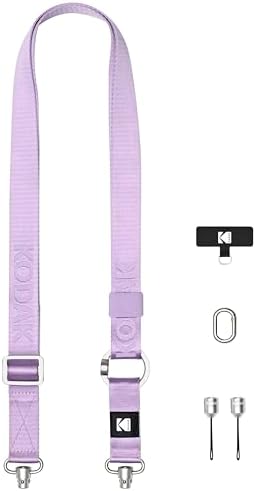 KODAK Multi-Purpose Camera Strap (Purple) - Quick-Detach System, Lightweight, Durable Metal Swivels, Multiple Usages, SLR Cameras, Compact Cameras, Smart Phones by Unknown