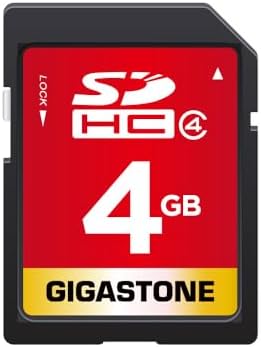 GIGASTONE 4GB SD Card, Speed Up to 20MB/s, SDHC UHS-I Class 4 Memory Card for Photo Video Music Voice File DSLR Camera DSC Camcorder Recorder Playback PC Mac POS, with 1 Mini case by Gigastone
