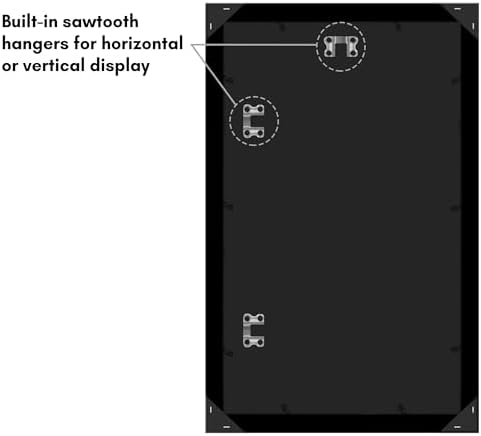 Americanflat 12x20 Poster Frame - Engineered Wood - Black - Image 6