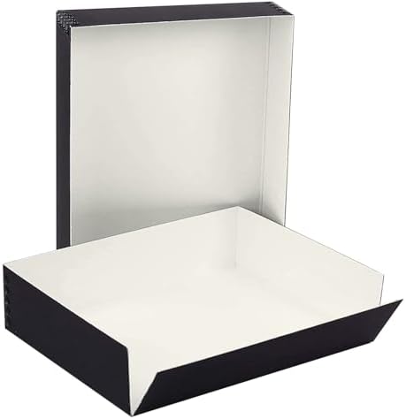 Lineco Drop Front Archival Storage Box, 9.75x12.75x3 in, Black, 2 Pack - Image 5