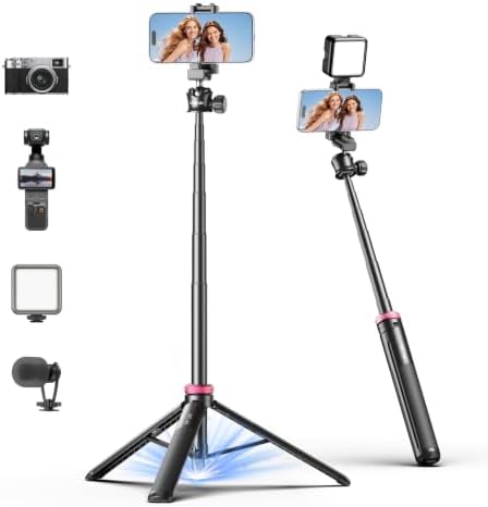 ULANZI MT44 Auto Open Phone Tripod, 59" Extendable Selfie Stick for iPhone by ulanzi