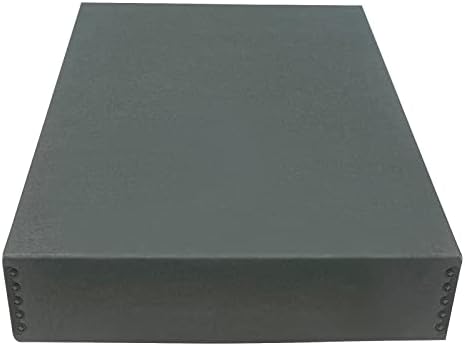 Golden State Art, Drop Front Archival Storage Box, Gray, 14.75x18.75x3 Inch by GoldenStateArt