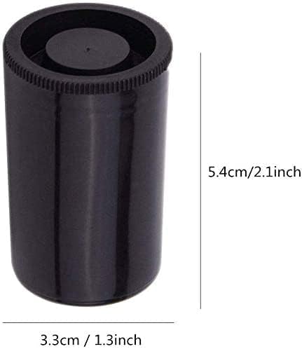 35mm Caliber Plastic Film Canisters with caps -10pc (Black) - Image 2