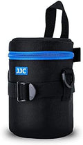 JJC Camera Lens Case Pouch, Padded Bag Fits Lens up to 3.1 x 5.3 (D x L) by JJC