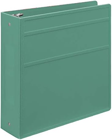 Carstens 3-Inch Heavy Duty 3-Ring Binder - Side Opening, Mint, Durable Plastic, Precision No-Gap Rings, Waterproof Cover, No Pockets, Holds 400 US Letter Sheets, BPA-Free, Made in USA (1748-3R) - Image 6