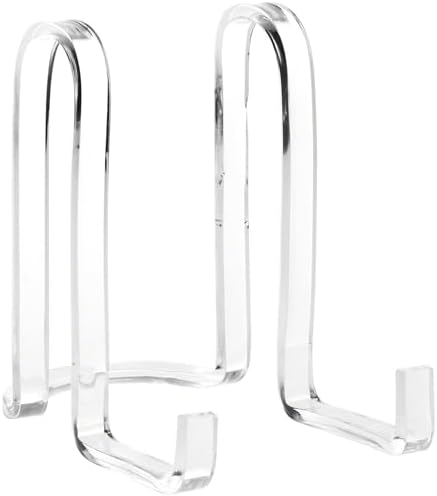 Plymor Clear Acrylic Ribbon-Style Display Easel, 6.125" H x 4" W x 6.5" D (12 Pack) by Plymor