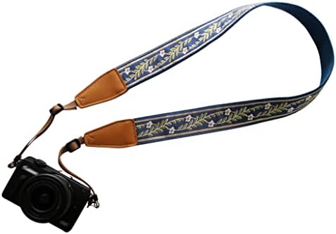 UNIKSTRAP Original Design Personalized Adjustable Camera Strap Vintage Blue Jasmine, Fit for Canon Nikon Sony Olympus Interchangeable Lens Digital Camera/DSLR etc. by Unknown
