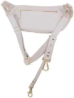 The Sidekick Camera Bag – Compact, Vegan Leather, Hands-Free Crossbody with Protective Suede Interior, Gray - Image 7