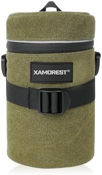 Camera Lens Case Lens Bag Compatible (3.15" x 5.71"(Canvas, Green)) - Image 2