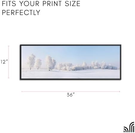 Americanflat 12x36 Poster Frame - Slim Molding - Black - Image 2