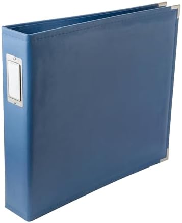 We R Memory Keepers 12x12 Photo Album Country Blue Protect Memories & Photos, Acid-free Faux Leather, Snag-free Rings, Includes 5 Page Protectors by WeRMemoryKeepers