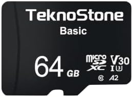 64GB Basic MicroSDXC TF Memory Card with Adapter 1 Pack by Teknostone