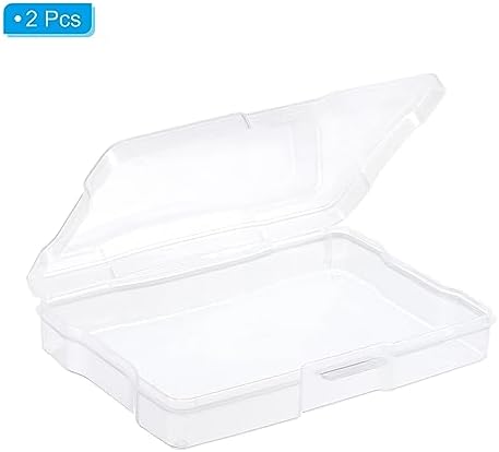 PATIKIL 4"x6" Photo Storage Box 2Pack Picture Organizer Cases Clear - Image 3