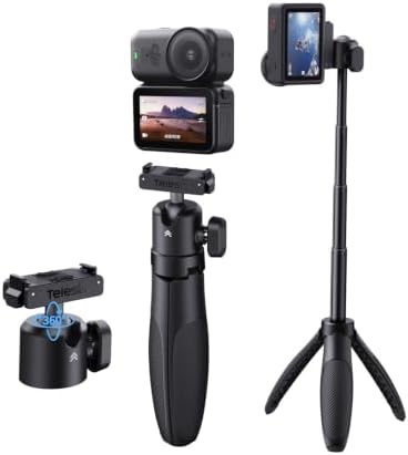 TELESIN 44cm/17.3" Mini Selfie Stick Tripod for DJI Osmo Action 6 Nano Xtra by telesin