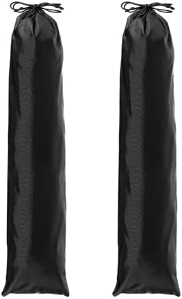 Tripod Case Bag, Nylon Tripod Storage Bag, Long Foldable Monopod Compact Carrying Organizer Pouch- Fitting for (Monopod/Light Stand/Umbrella/Travel) 31 x 6 In & 2 Pack & Black by YELARXI