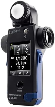 Sekonic L-858D-U Speedmaster Light Meter, Multi-Function Incident & 1∞ Spot Meter with Flash Duration Analysis, HSS Measurement & Wireless Radio Triggering Compatibility - Image 3
