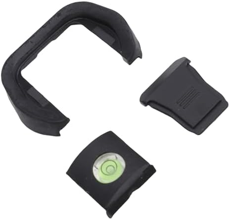 Camera Eyecup Hot Shoe Cap Level Kit for R5 R6, Soft Silicone Viewfinder Eye Cup with Dust Proof Hot Shoe Cover and Bubble Spirit Level - Image 4