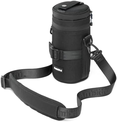 Ambitful 3.15 × 6.10 in Thick Camera Lens Pouch Case, Protection Lens bag by Ambitful