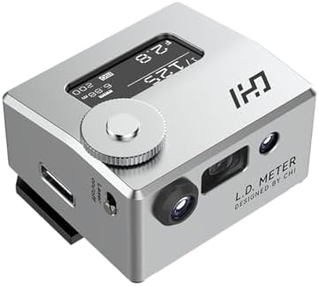 CHI L.D. Light Meter Pro (Silver) for Vintage Cameras and Film Photography by CHI