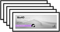 Americanflat 16x40 Poster Frame 5-Pack - Matted to 12x36 - Black by Americanflat
