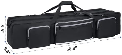 Tripod Carrying Case, 50.8" Heavy Duty Tripod Bag with Padded Divider - Image 2