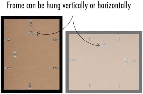 Americanflat 11x14 Picture Frame 5-Pack - Slim Molding - Black - Image 5