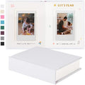 Instax Mini Photo Album with Writing Space, Linen Cover, White by Unknown