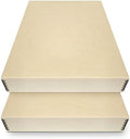 Golden State Art, Archival Storage Box, Tan-17.75x22.75x3 Inch, Pack of 2 by GoldenStateArt