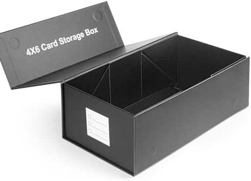 4x6 Index Card Holder Storage Box, Index Card Holder Organizer, 4x6 Recipe Card Box- 1 Pack - Image 7