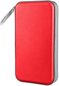 Siveit CD DVD Cases 96 Capacity Disc Storage Binder for Car(Red) by Siveit