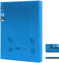 Kokuyo 40-Pocket Binder with Plastic Sleeves 8.5"x11" (Light Blue), A4 and US Letter Expandable Art Portfolio Folder with Clear Sheet Protectors. 80 Pages of Presentation Display Book. (RA-N40LB) by KokuyoUS