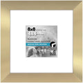 Americanflat 8x8 Picture Frame - Matted to 4x4 - Engineered Wood - Gold by Americanflat