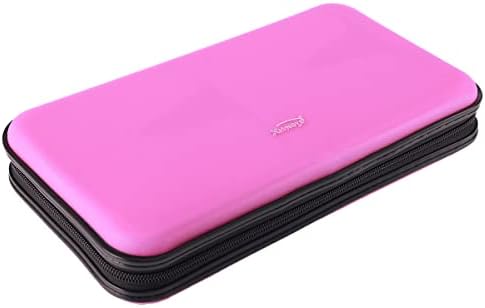 CD DVD Case, 72 Capacity Heavy Duty Wallet, DVD CD Case Holder for Car, Hard Shell Sturdy case, CD Disk Holder, DVD disc Binder, Booklet, Protective Blu-ray Wallet (72 Capacity,Peach) - Image 4