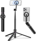 TONEOF 68" Magnetic Aluminum Phone Tripod Selfie Stick for iPhone & Android by TONEOF