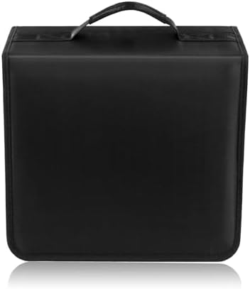 DVD/CD Case Holder - 256 Capacity Disc Storage Wallet Binder for Car, Home, Office, Travel (Black) by YILAGCDDVDCase