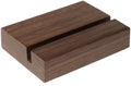 UNIQOOO 3.5" Walnut Wood Stand for Monthly Desk Calendar, Wooden Block Base, Cardstock Holder, For Office Home Retail Reception Decor, Photo Display, 10 Pack by UNIQOOO