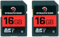 STEALTH CAM SD Card - High-Speed Data Transferring Storage Game Trail Hunting Scouting Photo Video Recording Cameras, 16GB SD Card (2 Pack) by StealthCam