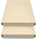 Golden State Art, Archival Storage Box, Tan-11.75x14.75x1.5 Inch, Pack of 2 by GoldenStateArt