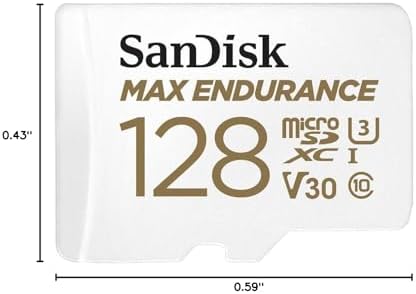SANDISK 128GB MAX Endurance microSDXC Card with Adapter for Home Security Cameras and Dash cams - C10, U3, V30, 4K UHD, Micro SD Card - SDSQQVR-128G-GN6IA - Image 5