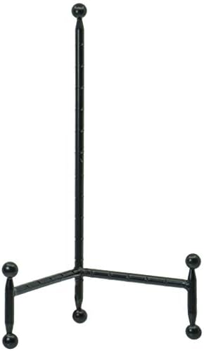 Red Co. Decorative Tripod Plate Stand and Art Holder Easel in Black Finish - 11.5" h by RedCo