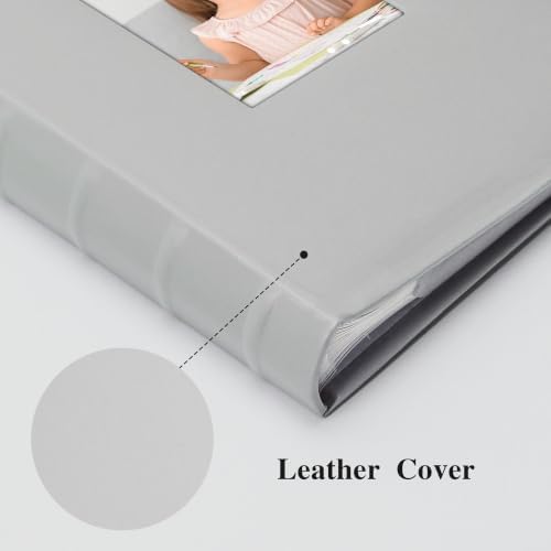 Vienrose Photo Album 4x6 300 Photos PU Leather Cover Grey - Image 6
